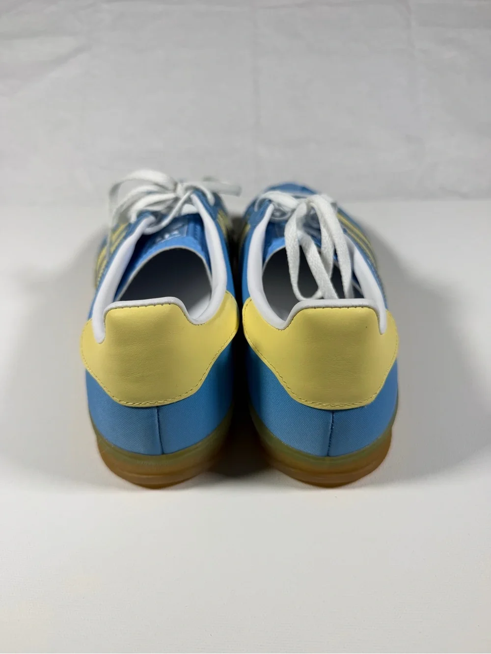 adidas Gazelle Blue & Yellow Low-Top Sneakers size 8